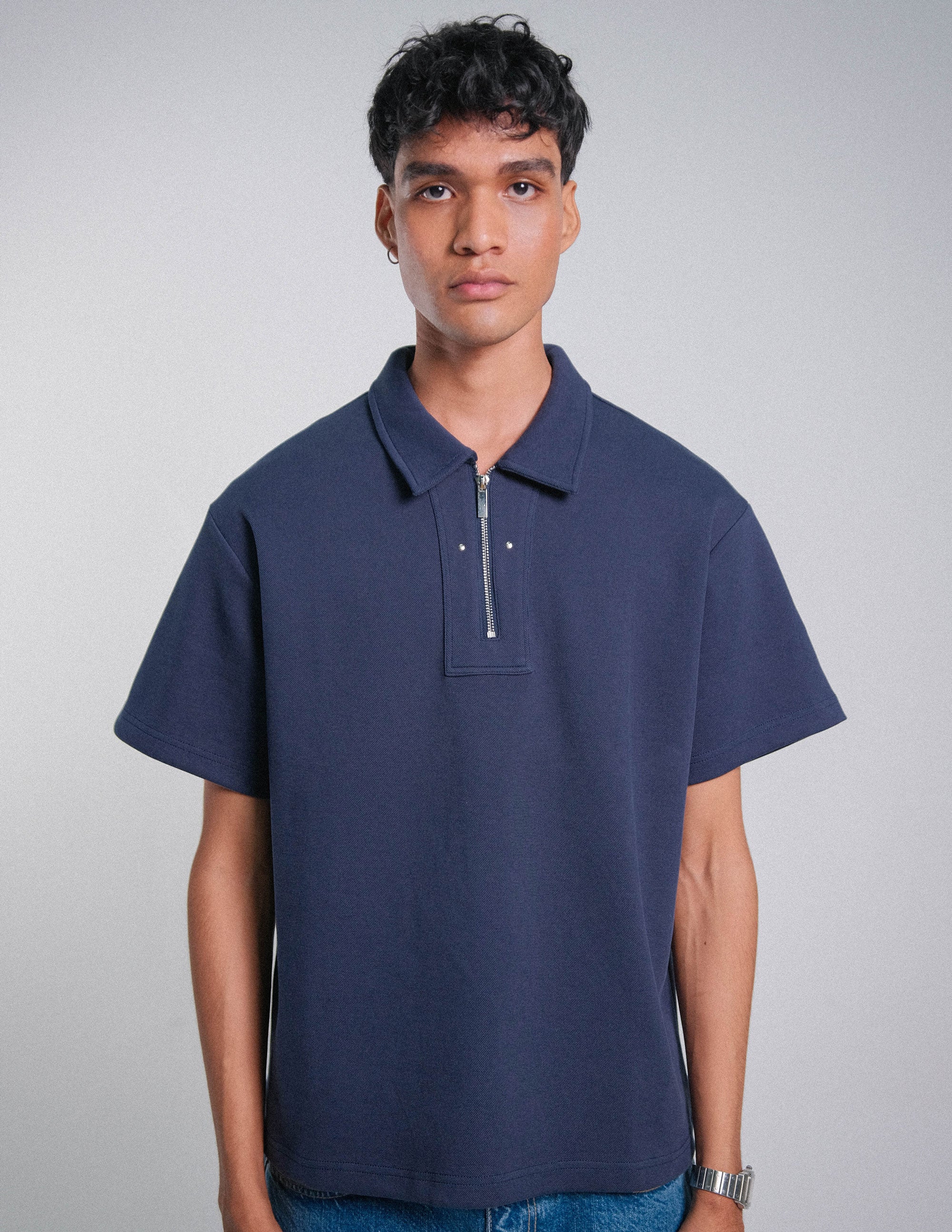 Camisa Polo Tarde y Te azul navy
