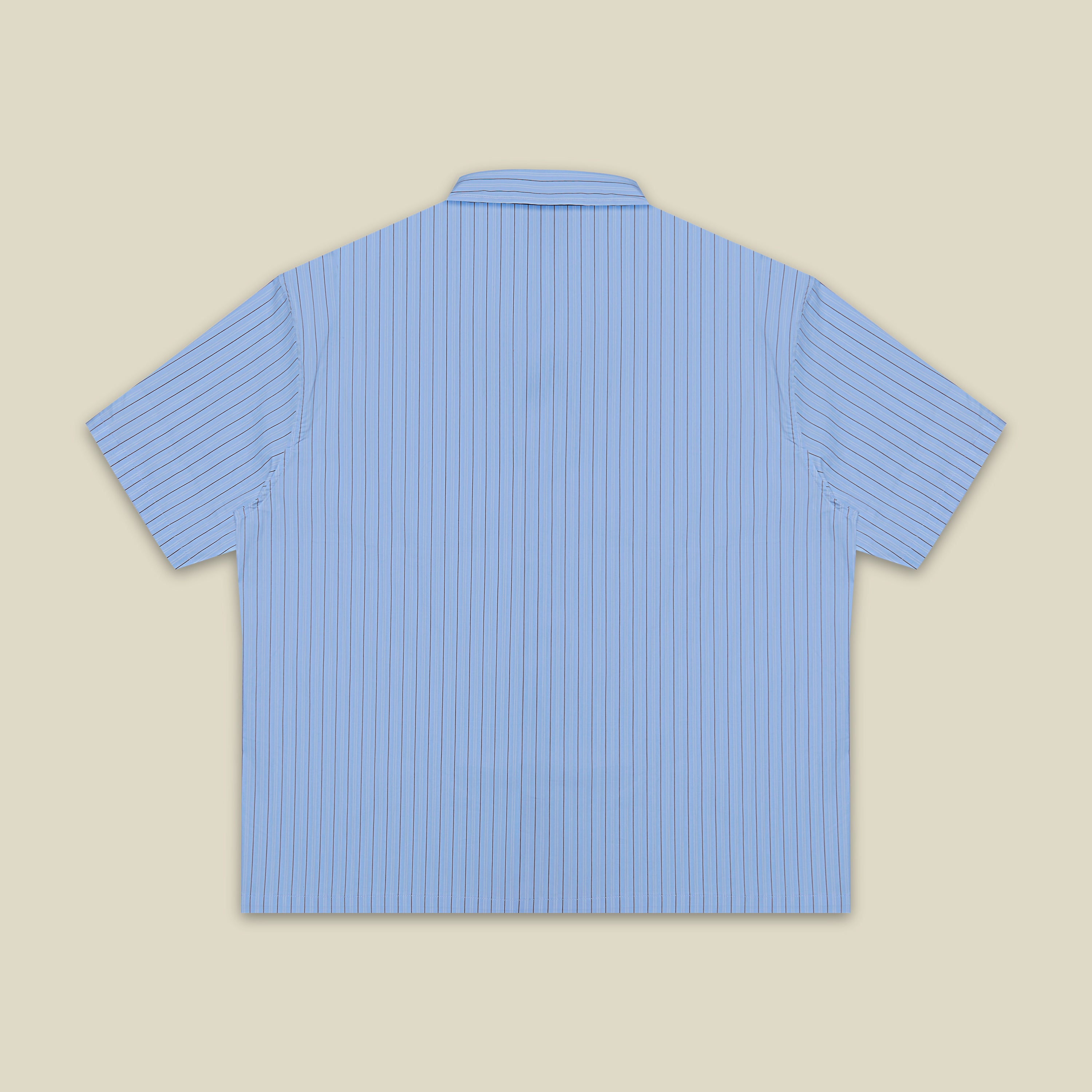 Camisa Bolsillo Bordado Azul